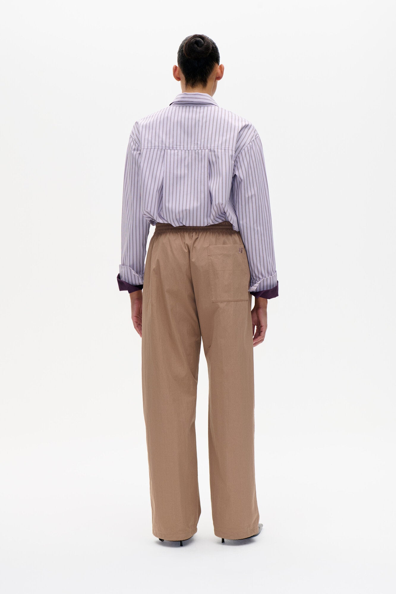 Melinda skjorte - Thistle Grey Stripe
