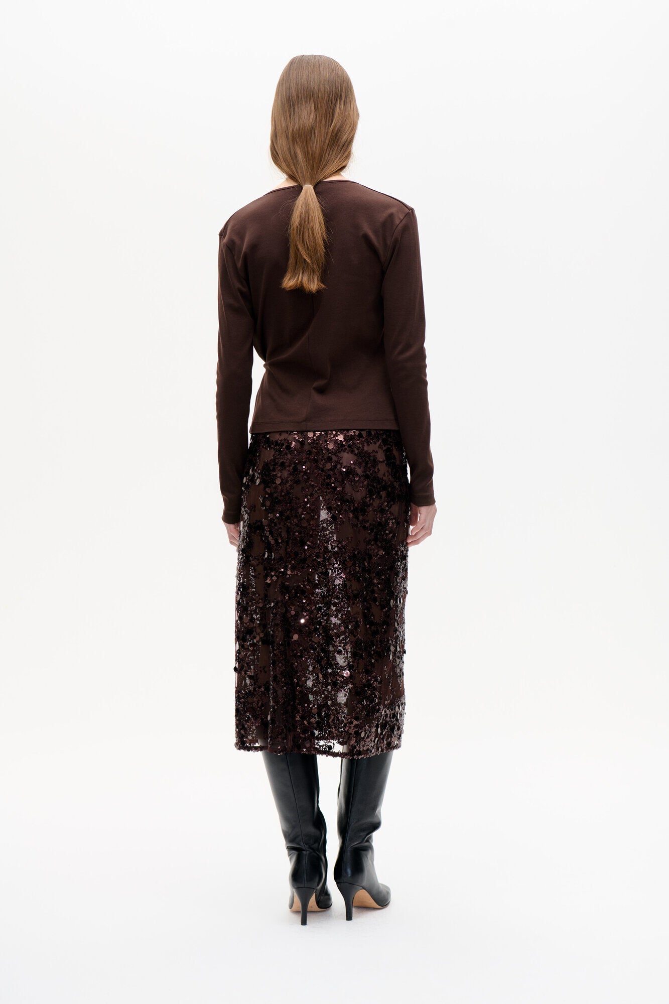 Shania nederdel - Coffee Bean Brown