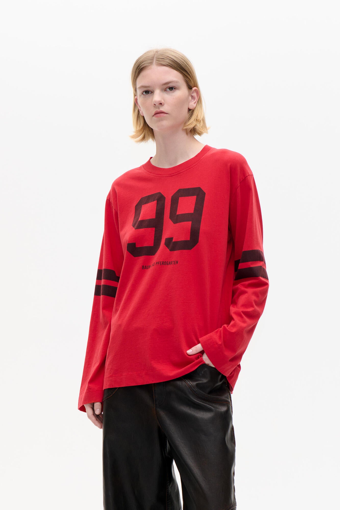 Jeevona langærmet t-shirt - Samba Red 99