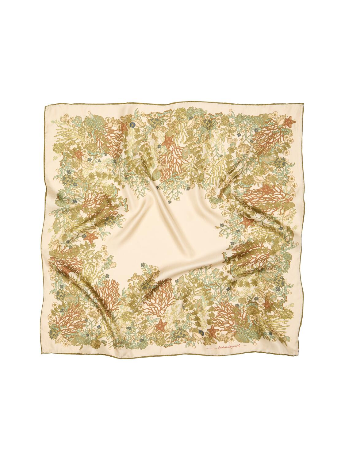 Corallo Sia silketørklæde - Green Moss