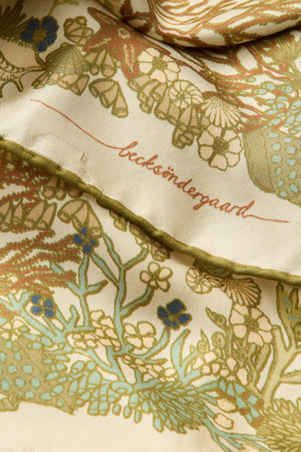 Corallo Sia silketørklæde - Green Moss