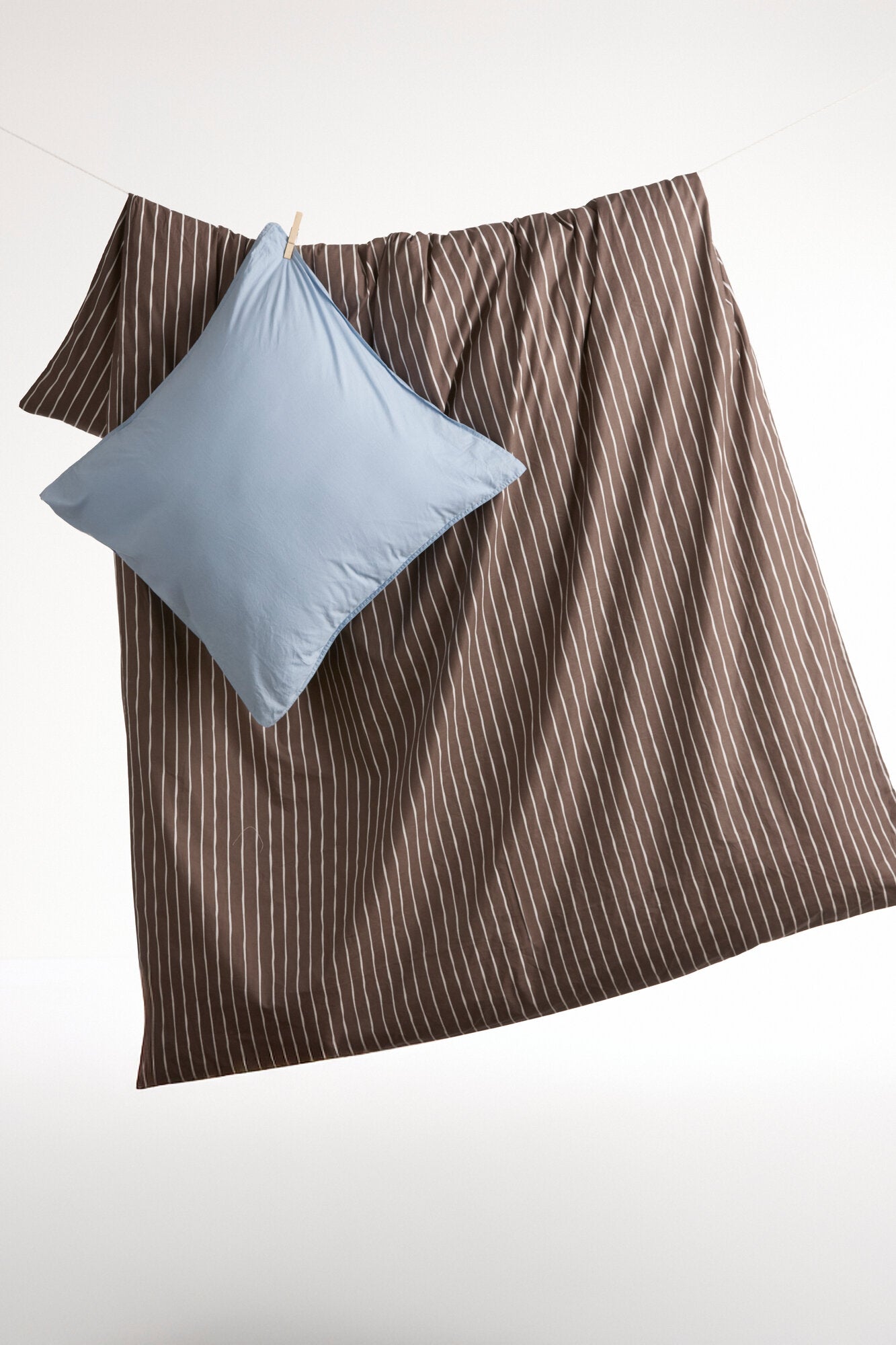 Curly Percale sengesæt - lyseblå