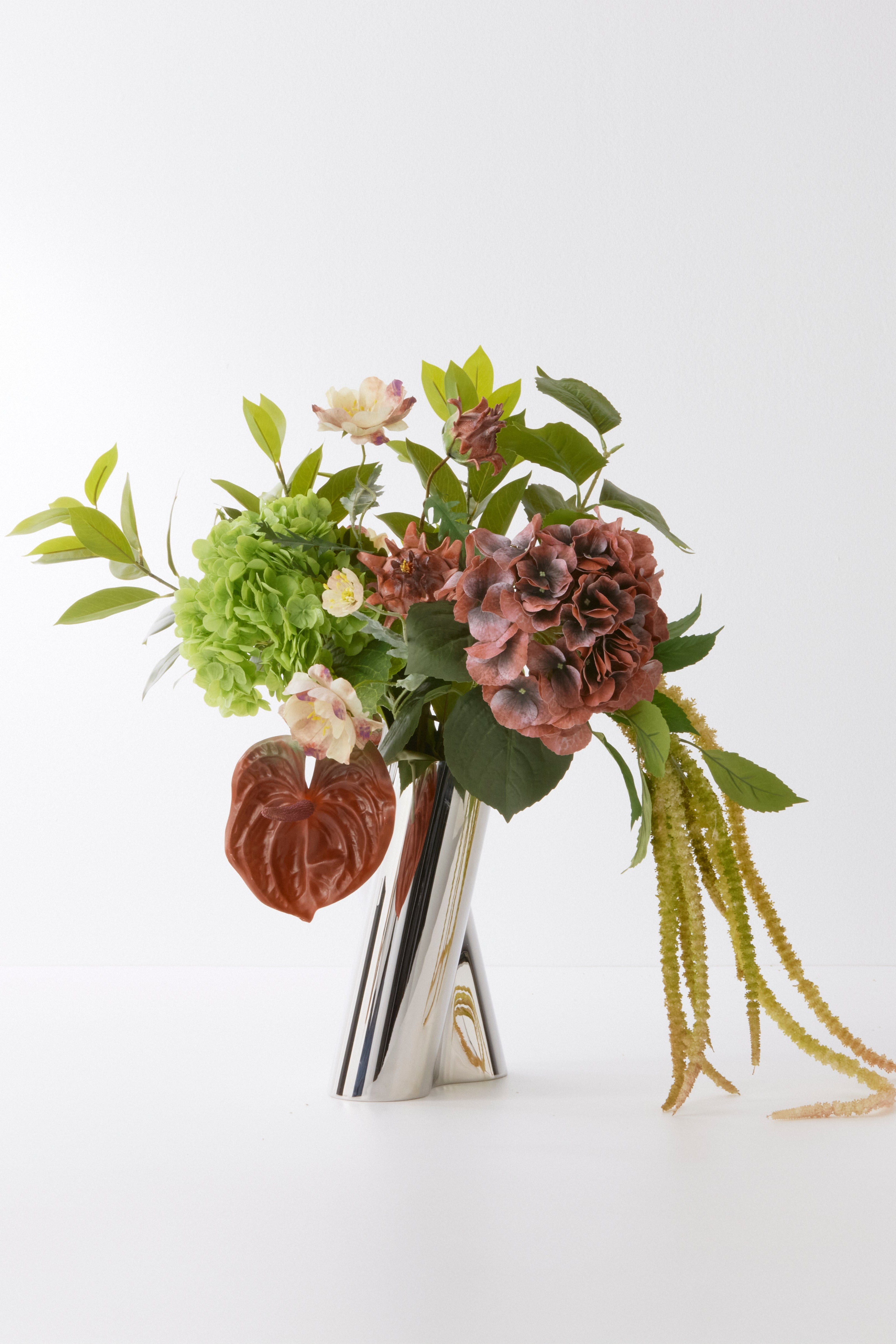 x Bahne jubilæumsbuket - grøn/rød