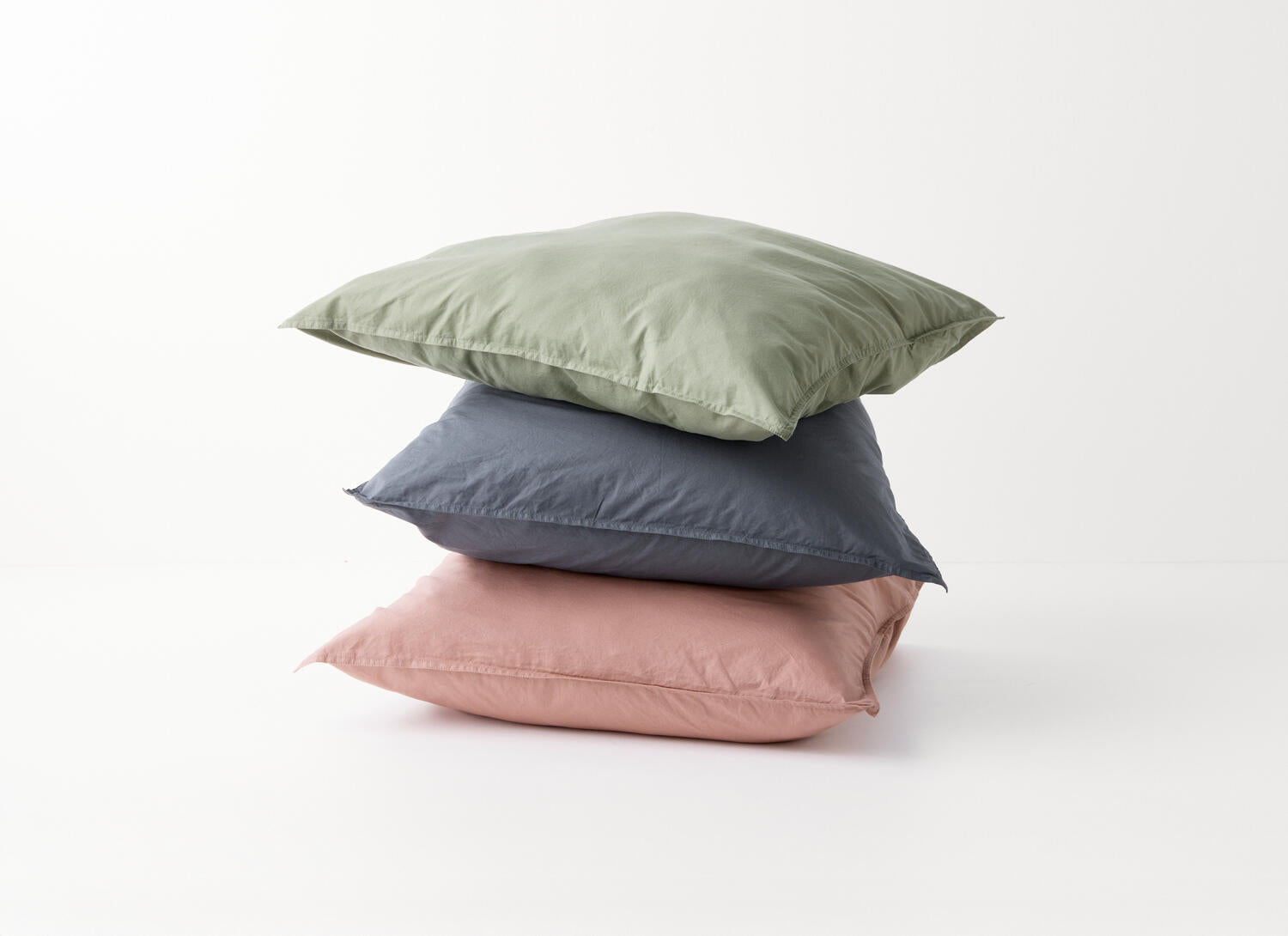 Curly Percale sengesæt - Dusty Green