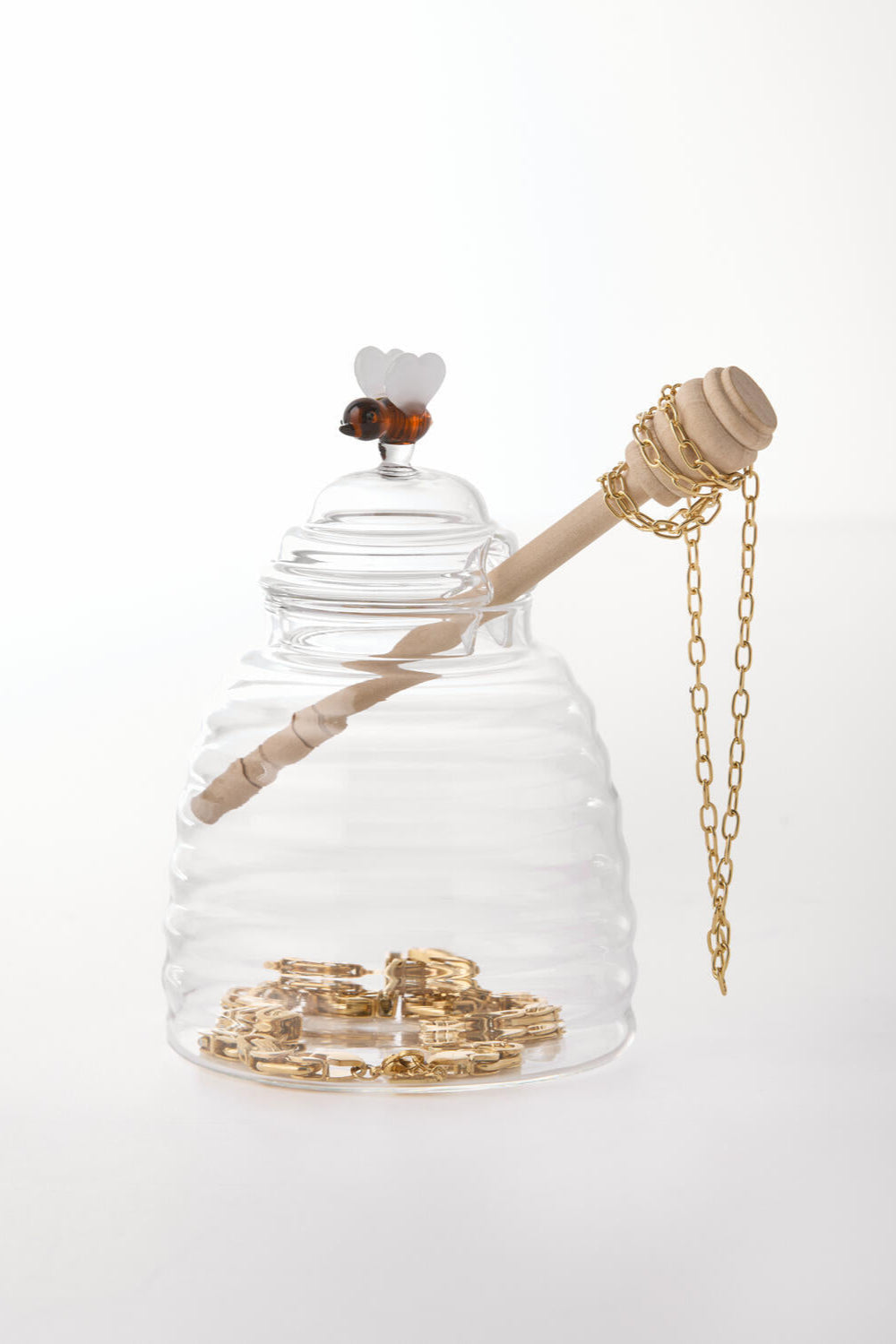 Honningkrukke, klar - H14 cm