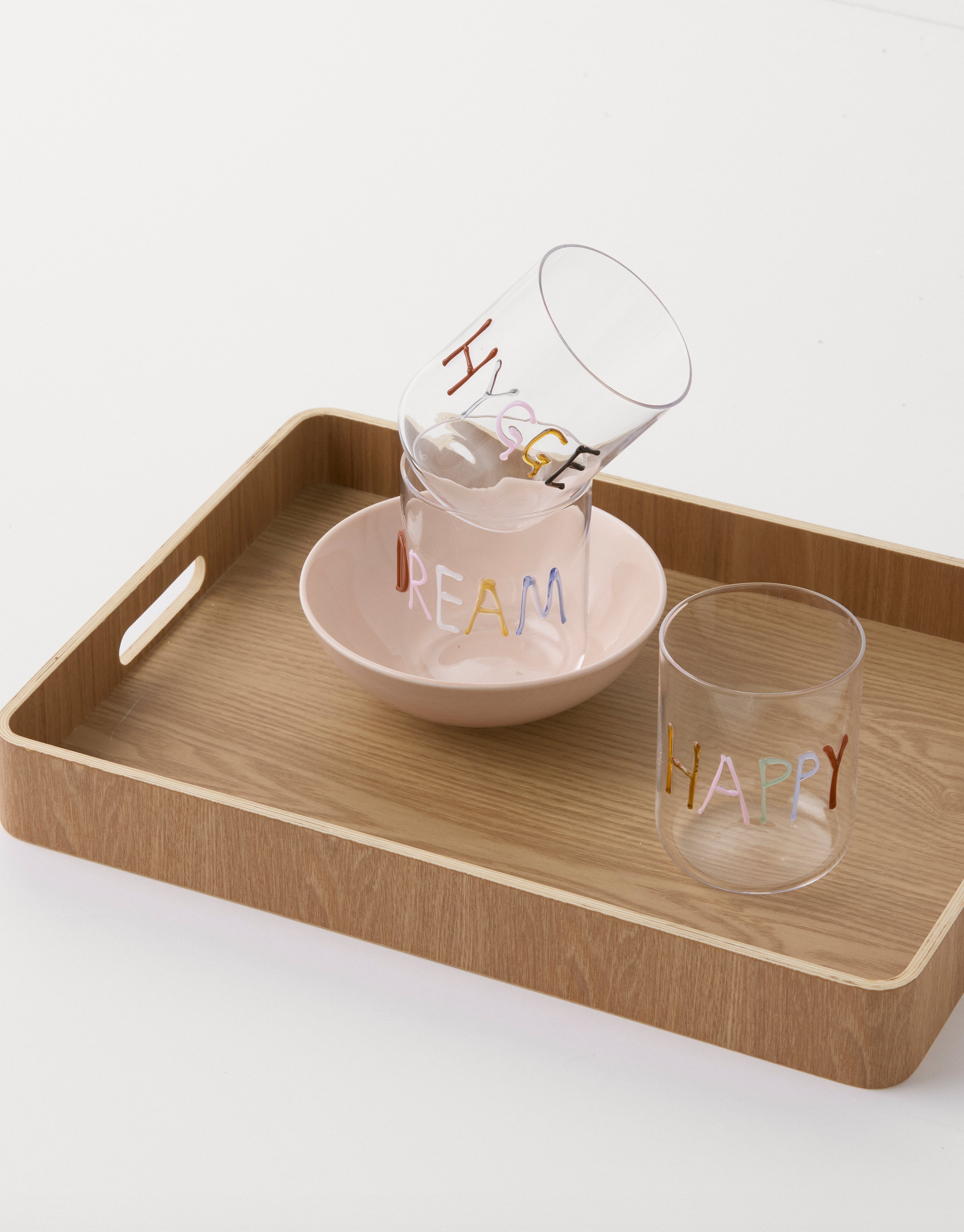 Skål, rosa - Ø15 cm.