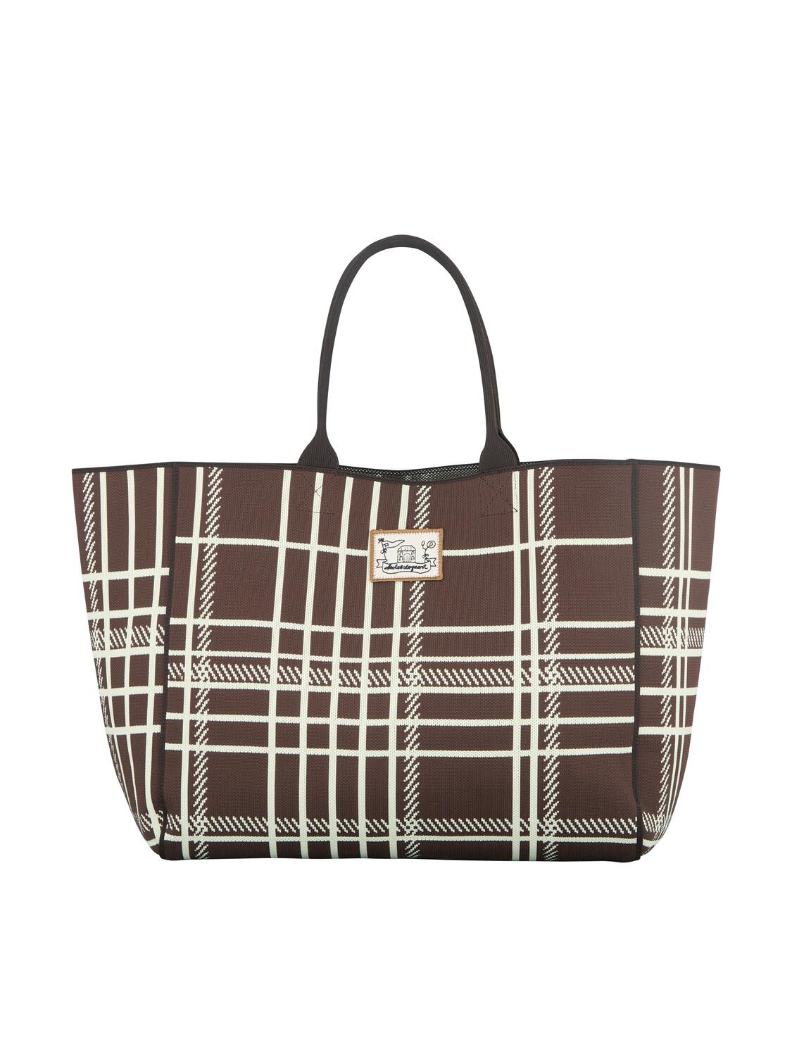 Grid Josie shopper - Hot Fudge Brown