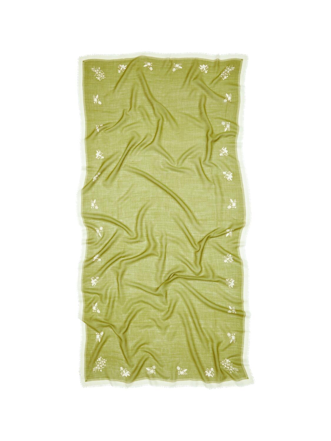 Flostella Siw halstørklæde - Golden Cypress Green