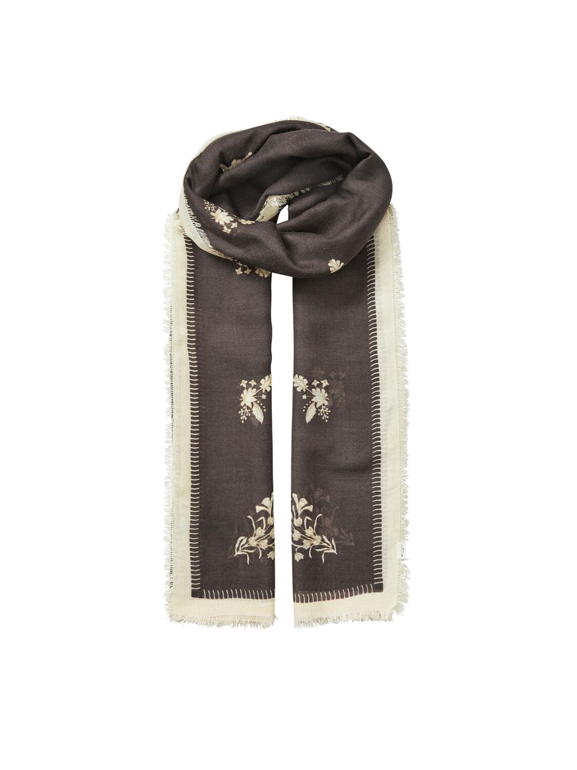 Flostella Siw halstørklæde - Maroon Brown