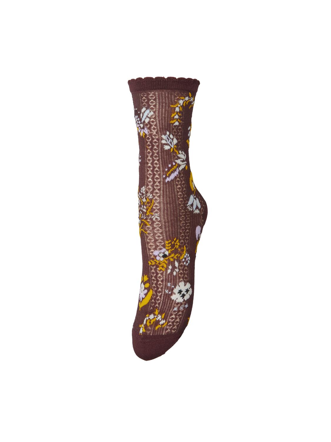 Fiora Cotta strømper - Maroon Brown