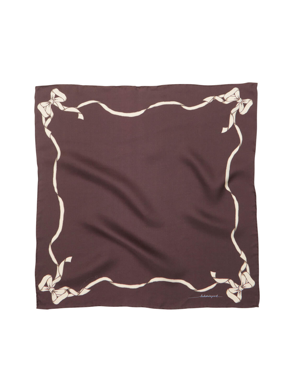 Sia silketørklæde – Hot Fudge Brown