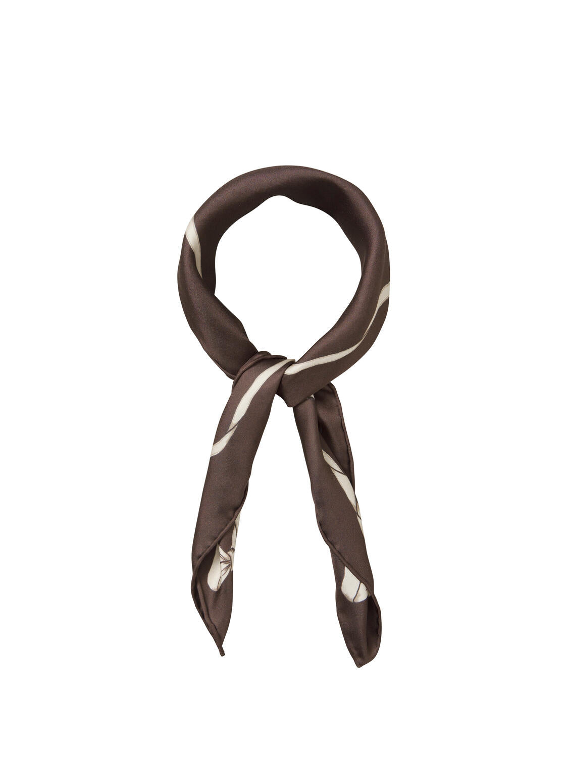 Sia silketørklæde – Hot Fudge Brown