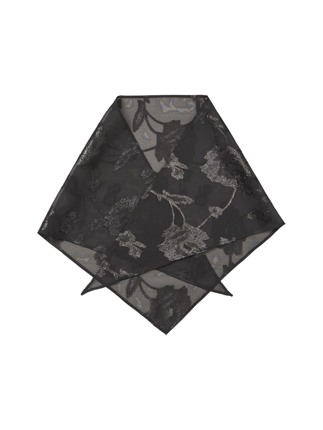 Fina Triangle tørklæde – Black