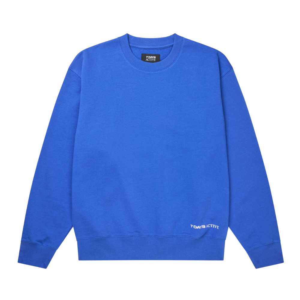 Organic Crewneck sweatshirt - 375 Dazzling Blue