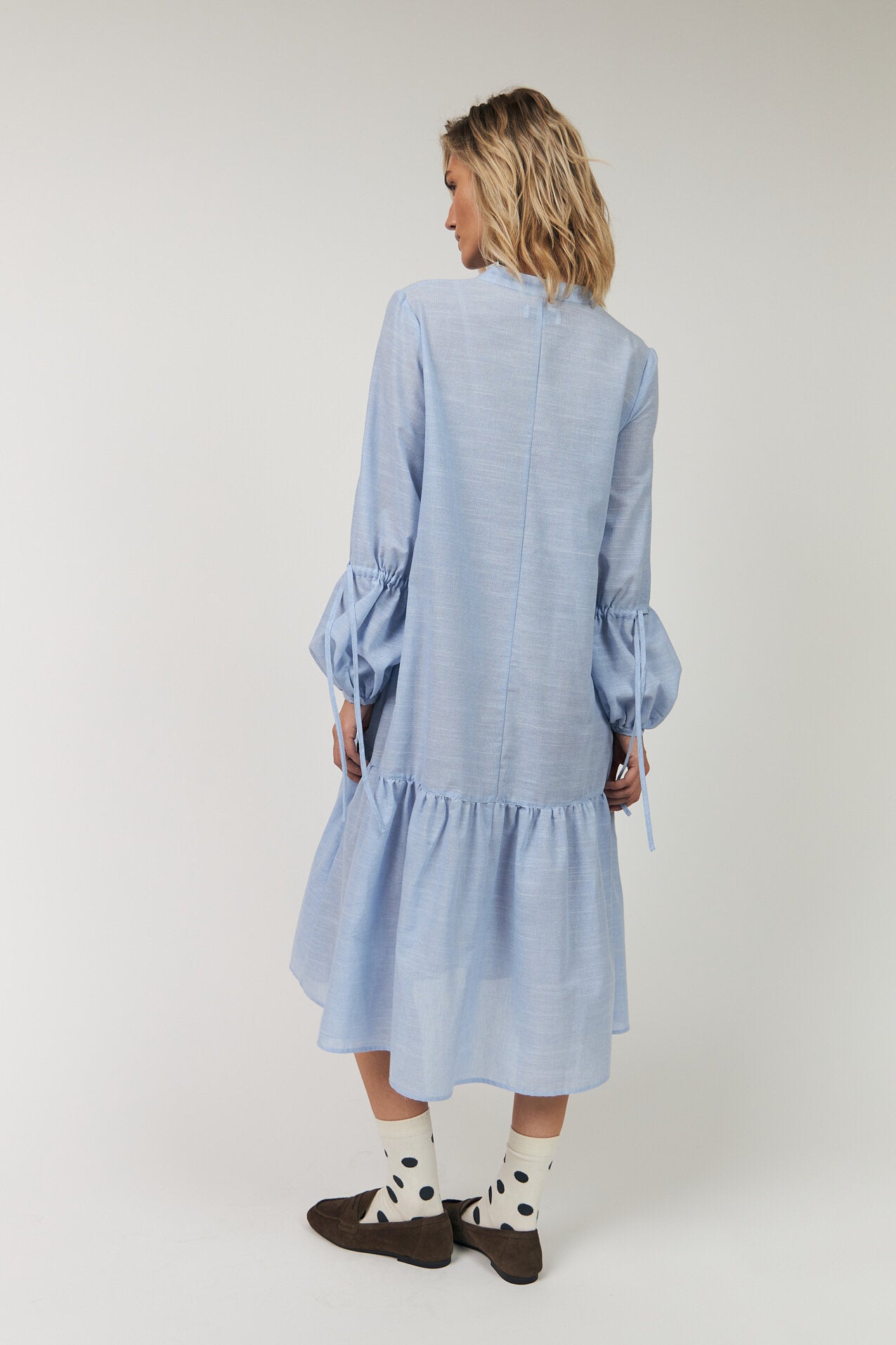 AlannaLL lang kjole - 22 Light Blue
