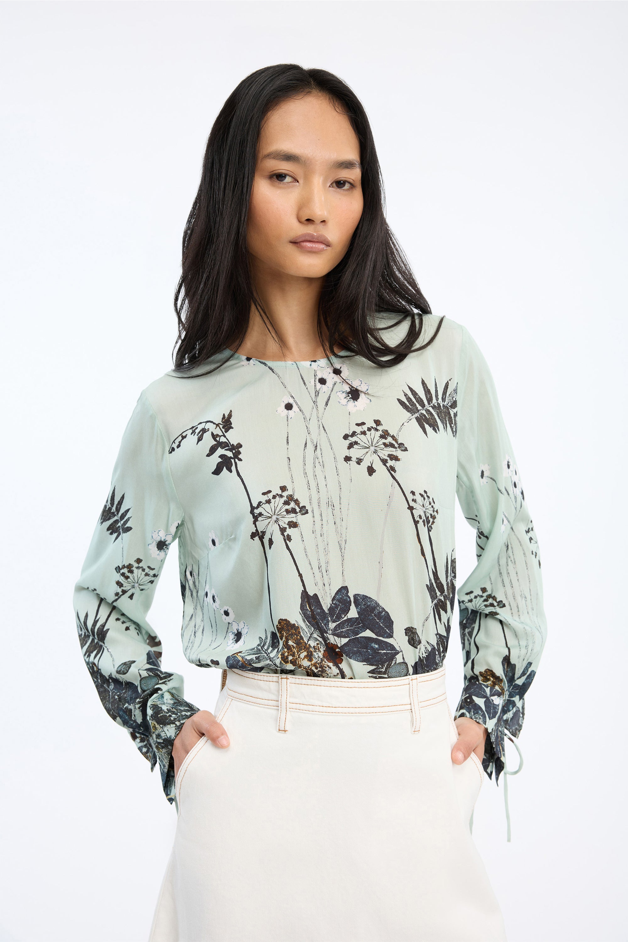 Basilia bluse - Mint