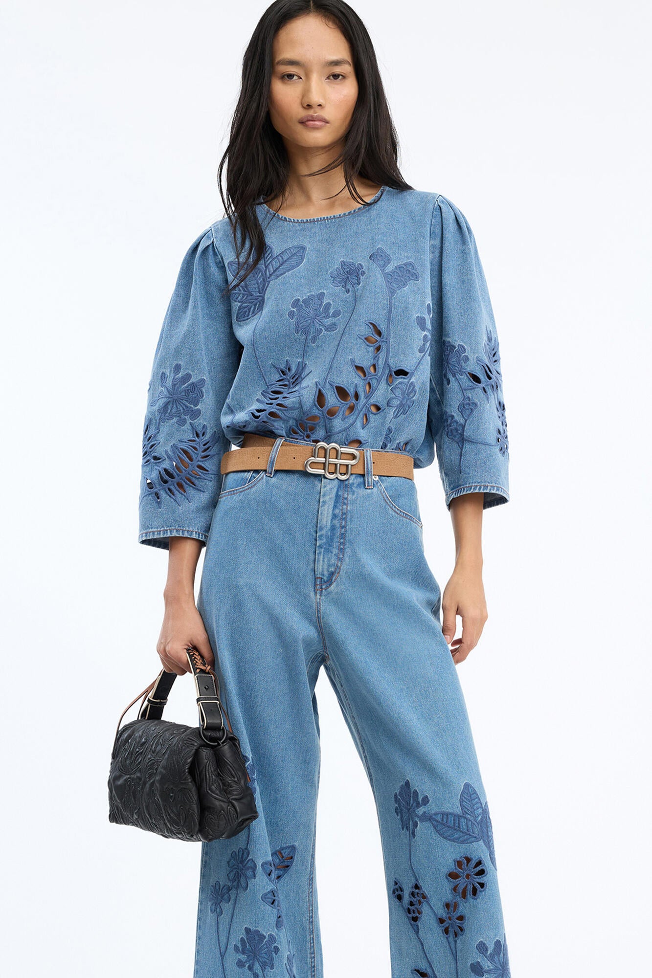 Bramble denimbluse - blå