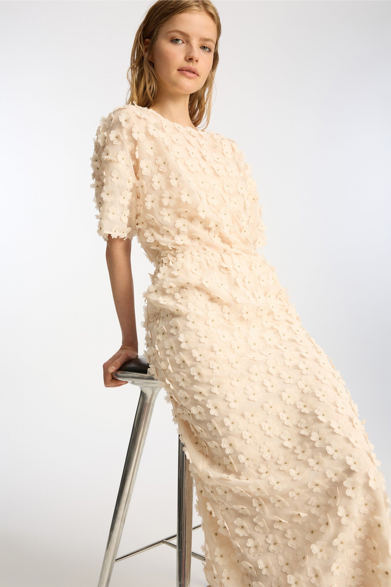Bloomy nederdel - creme