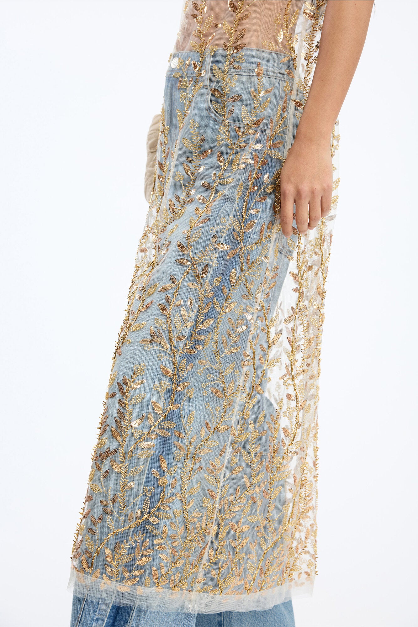 Barika kjole - guldfarvet