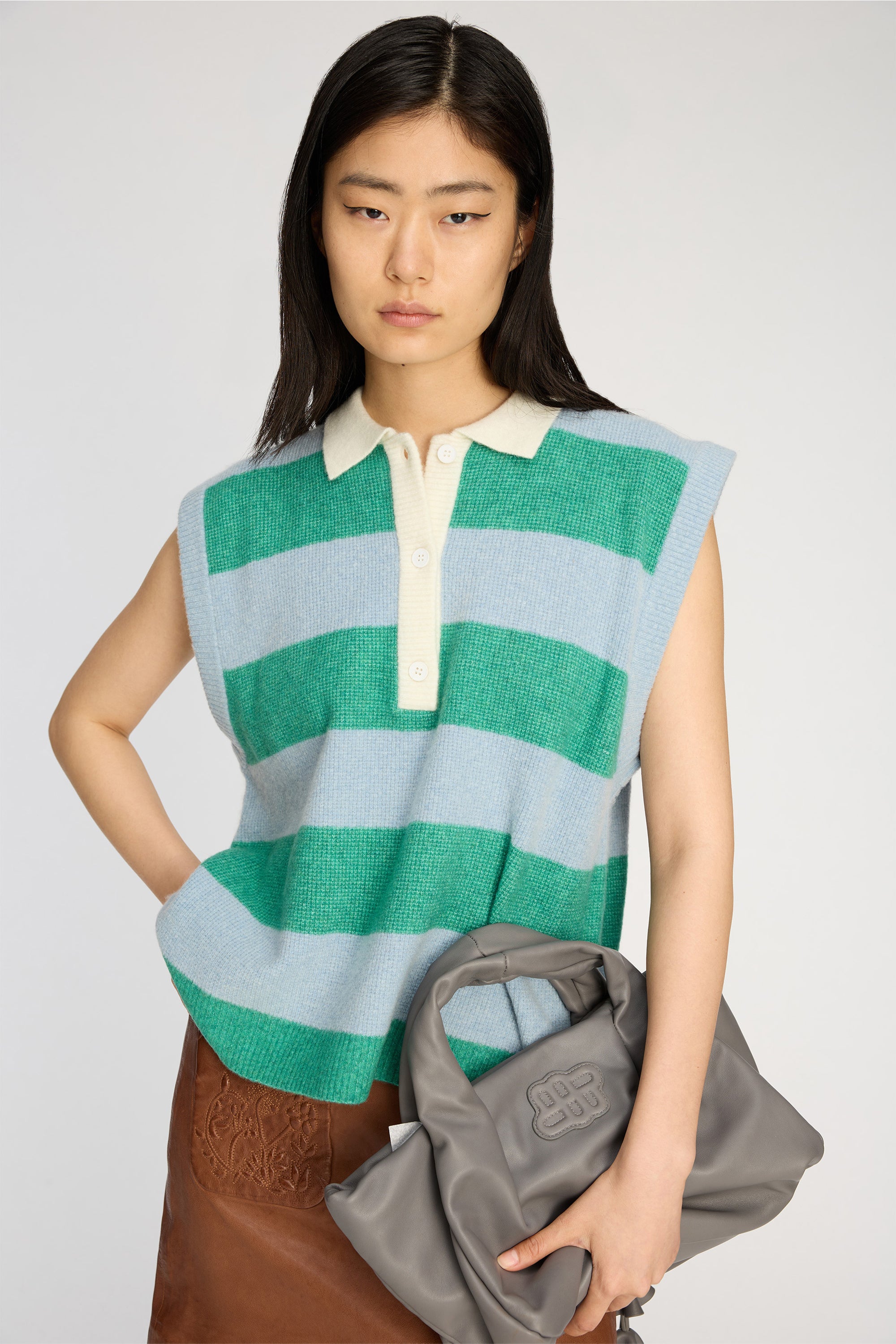 Bracha striktop - Stripe Green