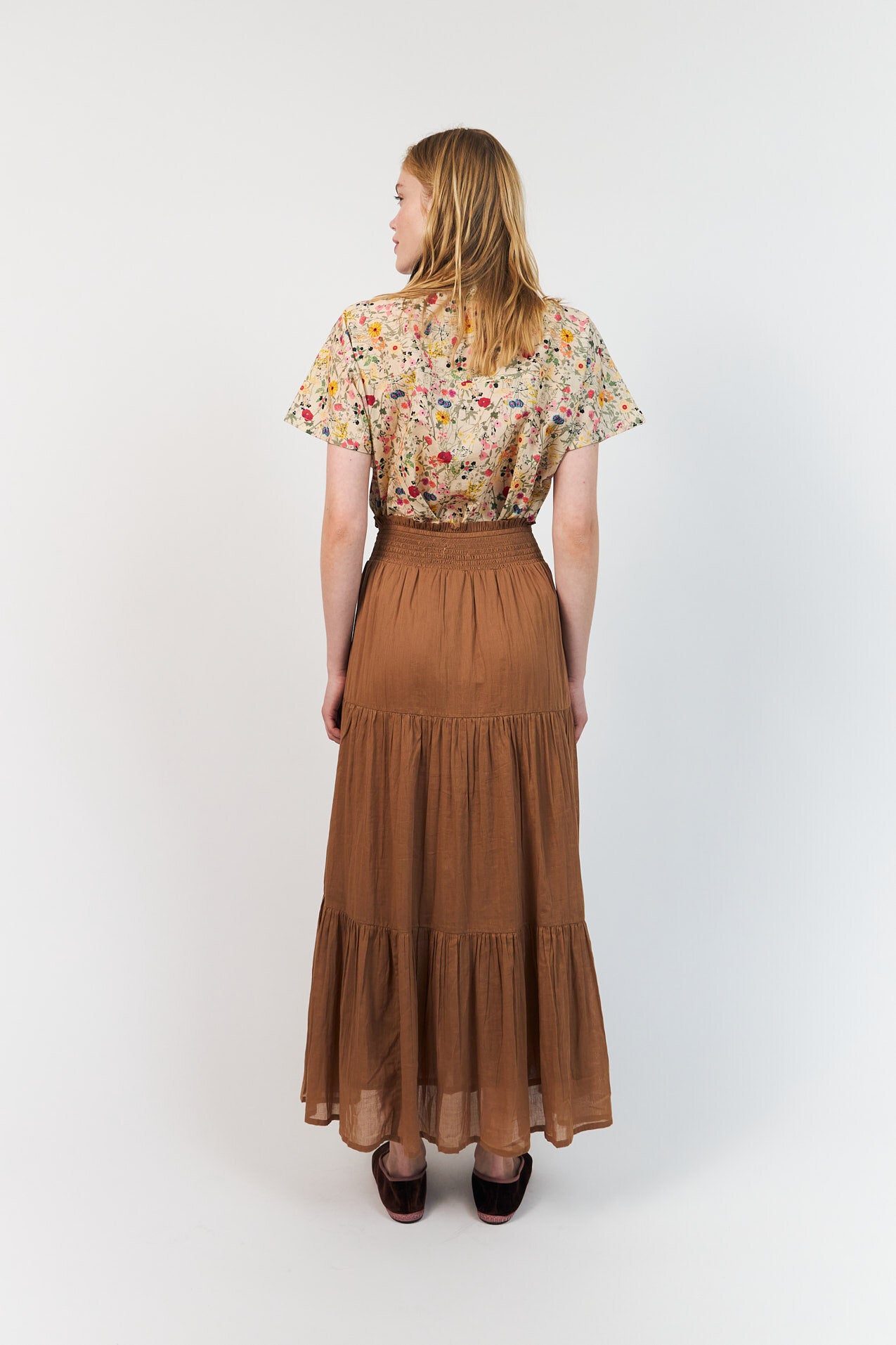 Mya kortærmet skjorte - 74 Flower Print