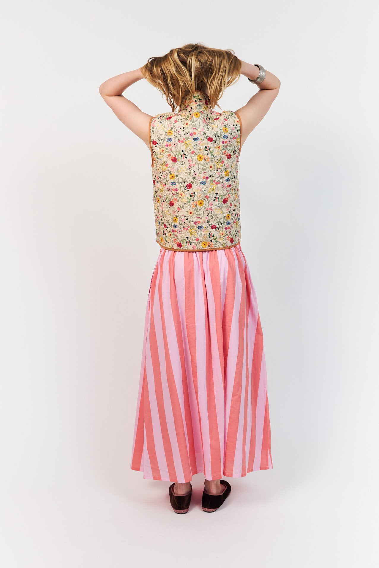 Cairo Quilted Vest - 74 Flower Print