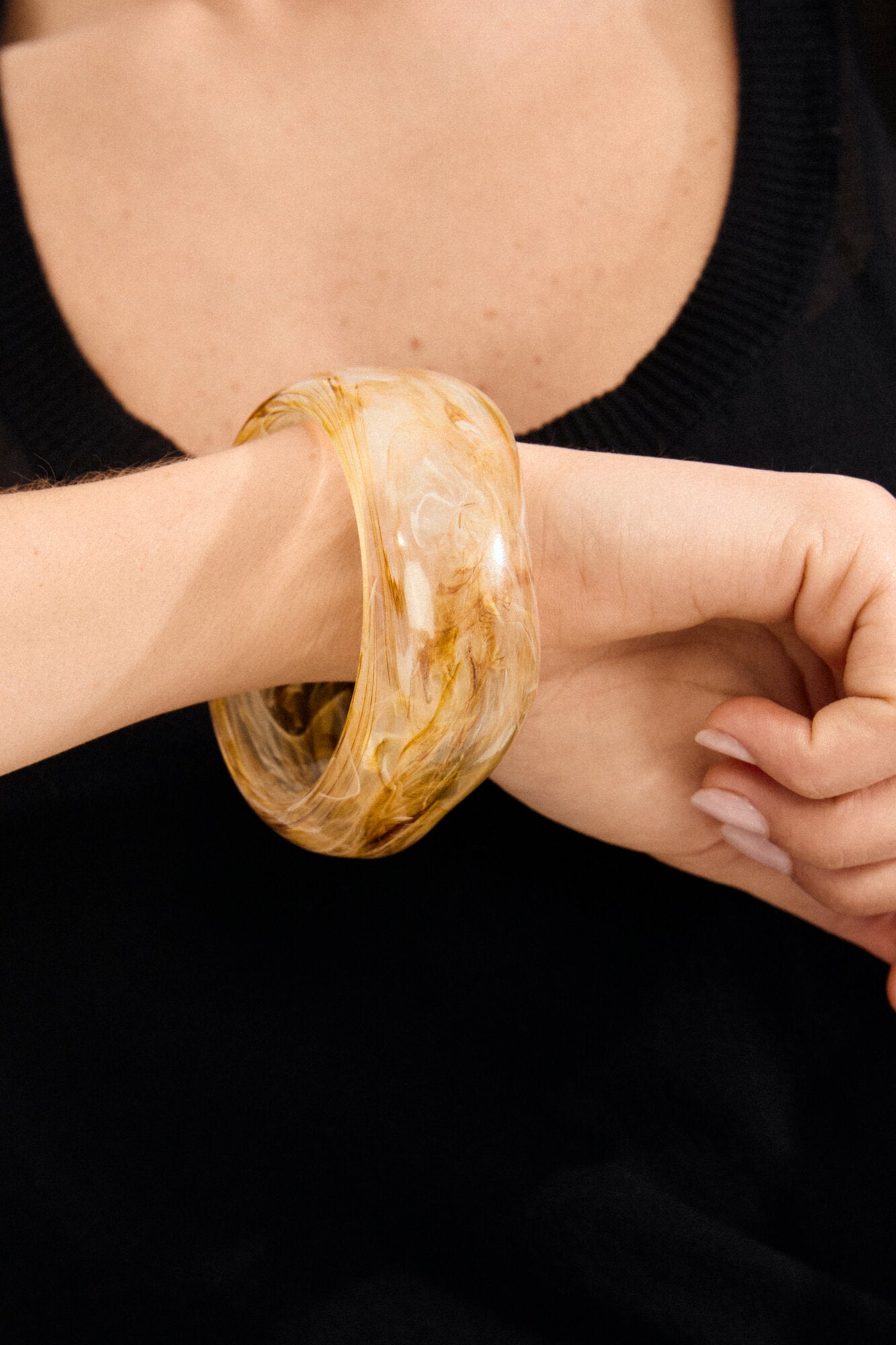 Aase armbånd - Creamy