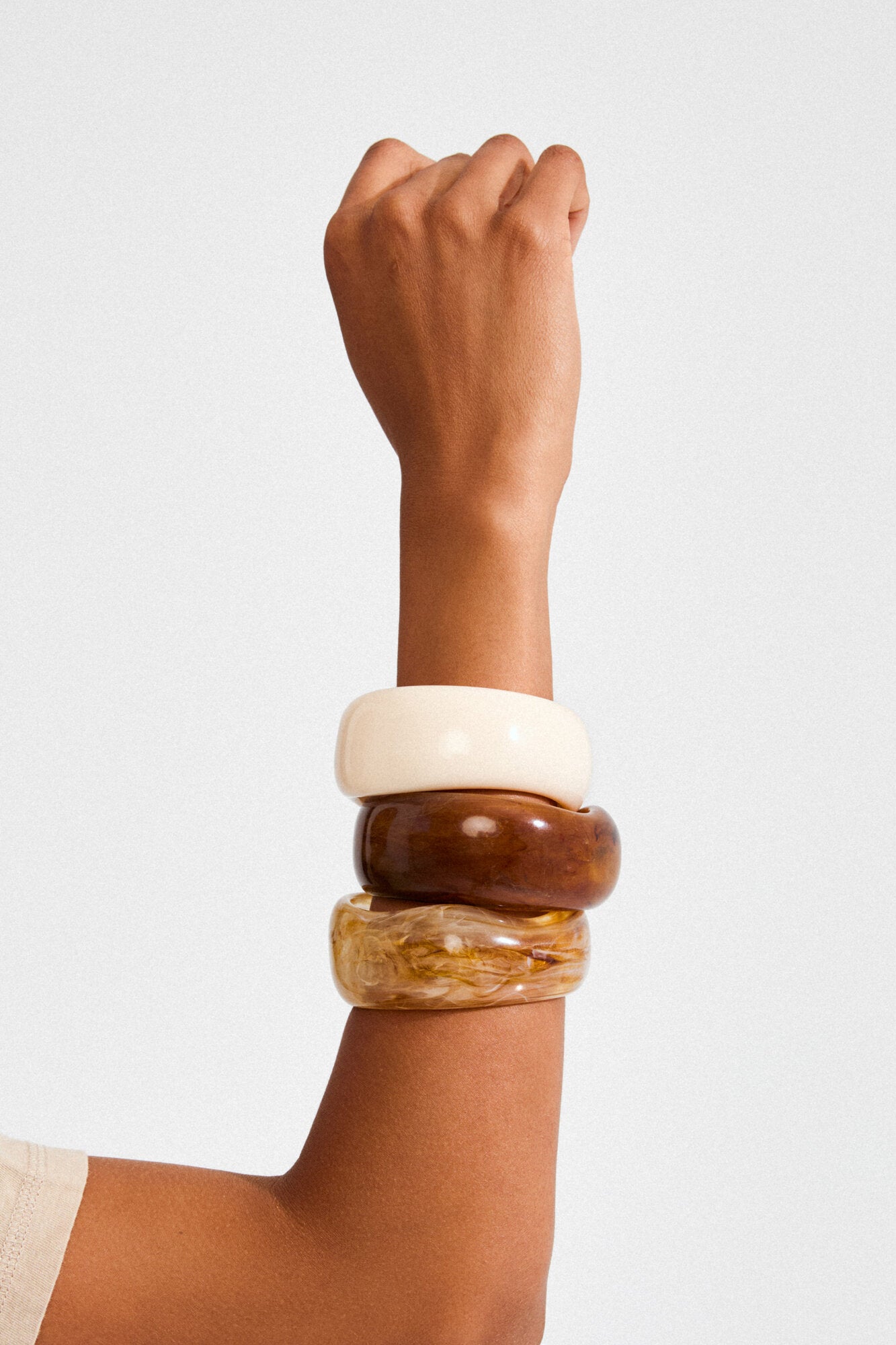 Aase armbånd - Creamy