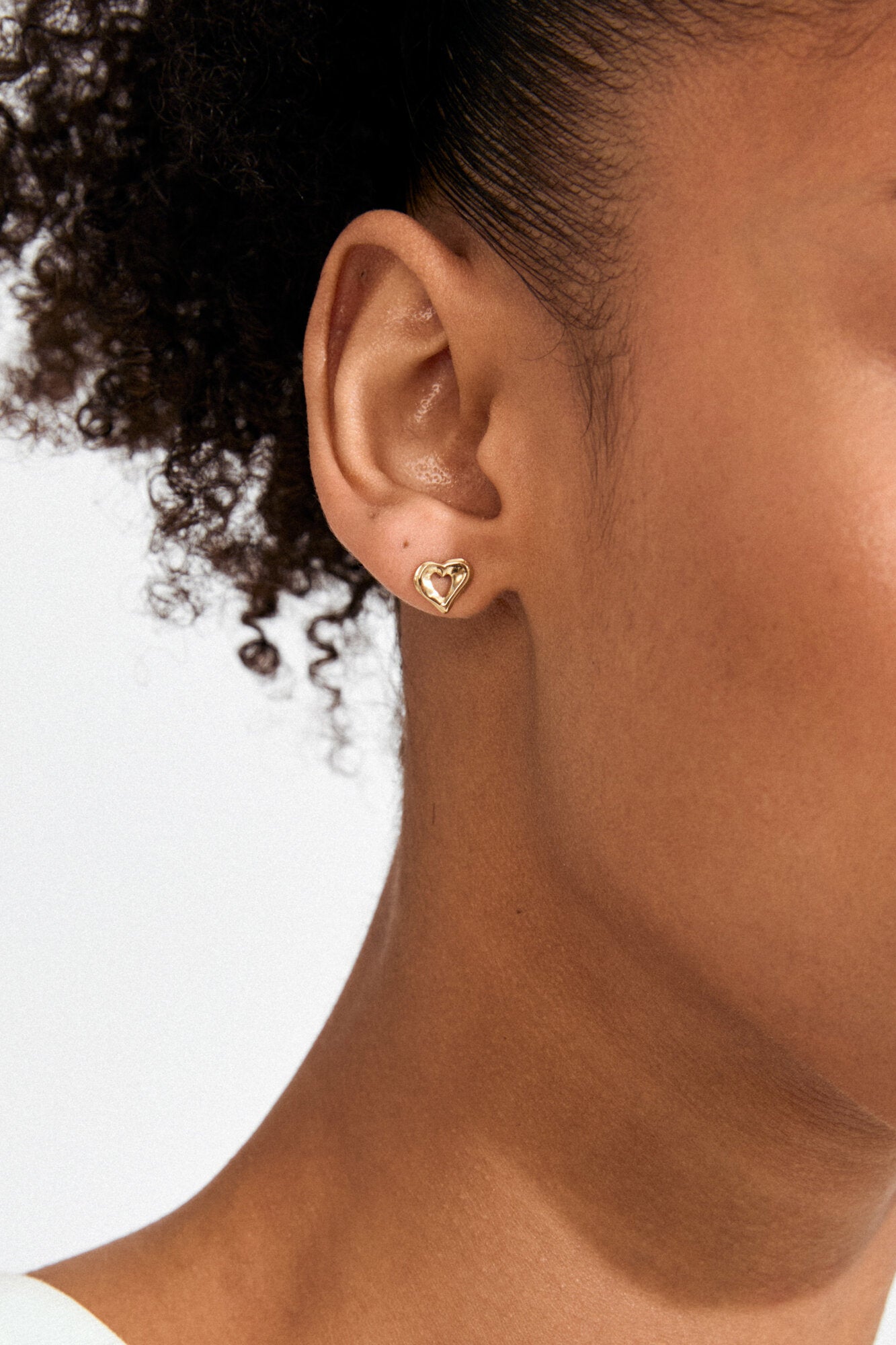 Iris ørestikker - forgyldt