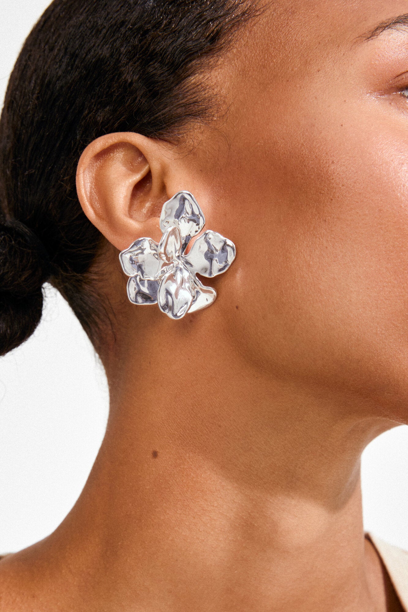 Halen ørestikker - sølvbelagt