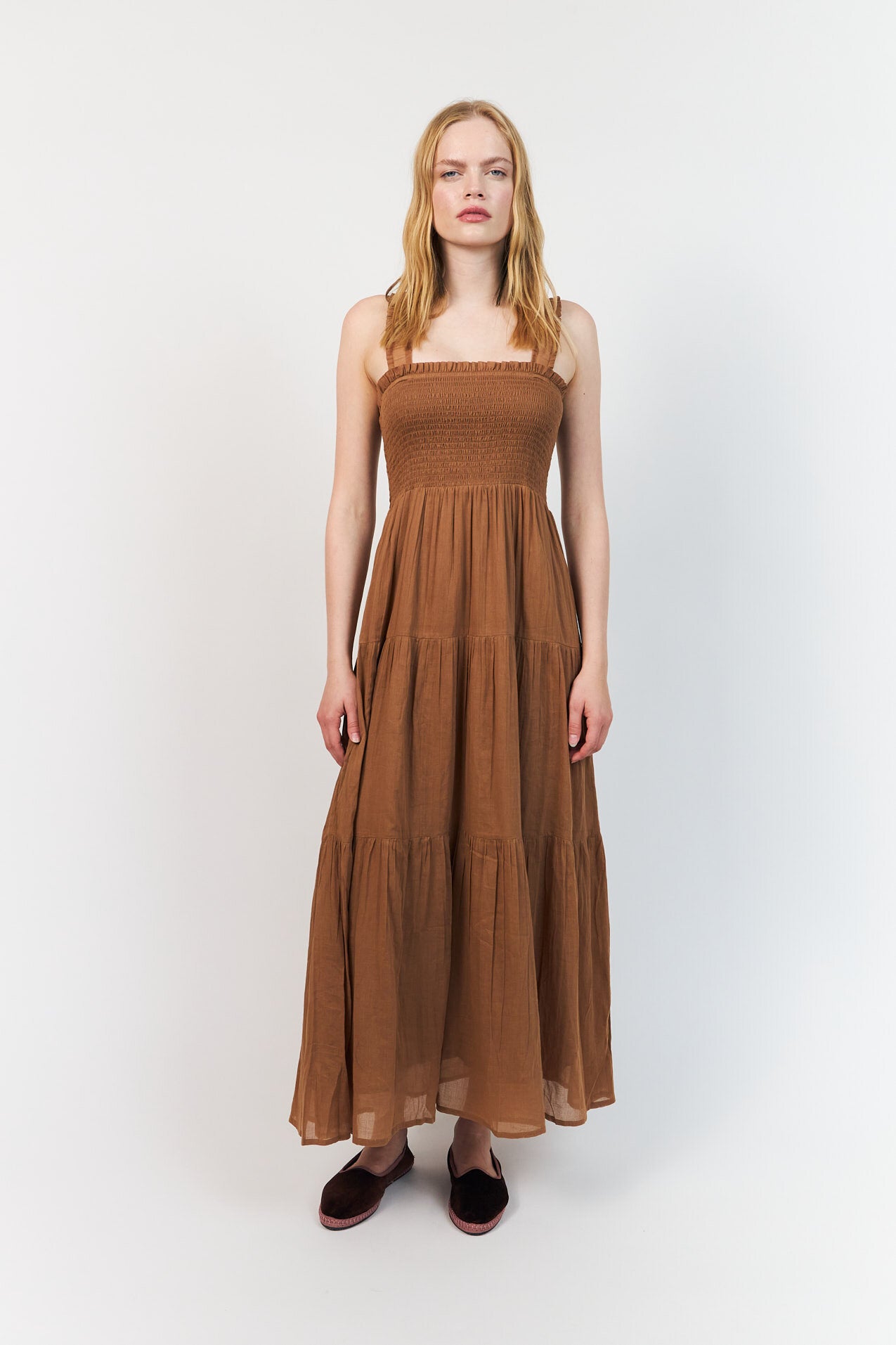 Nuda lang kjole - 58 Camel