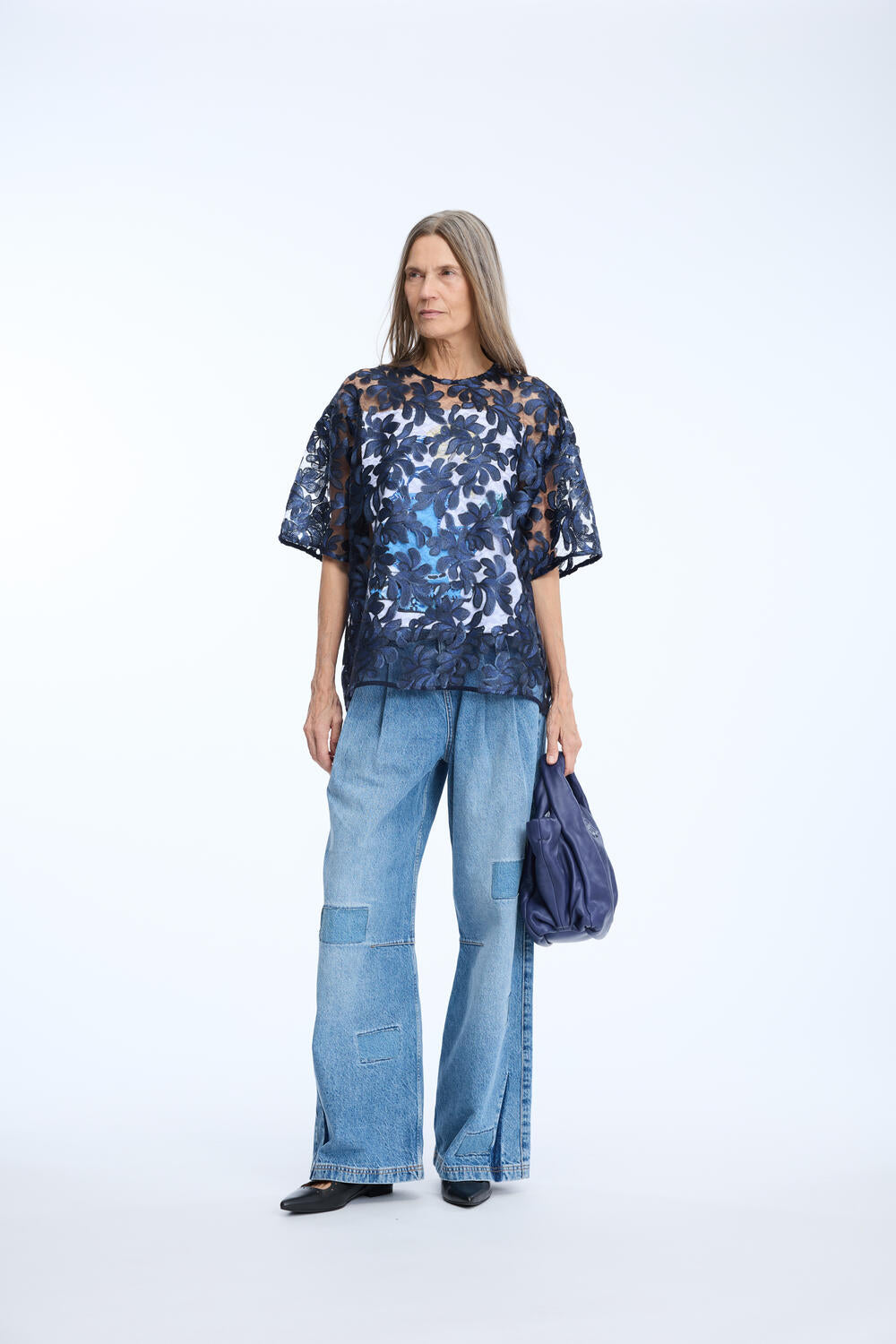 Natalya bluse - 37 Indigo