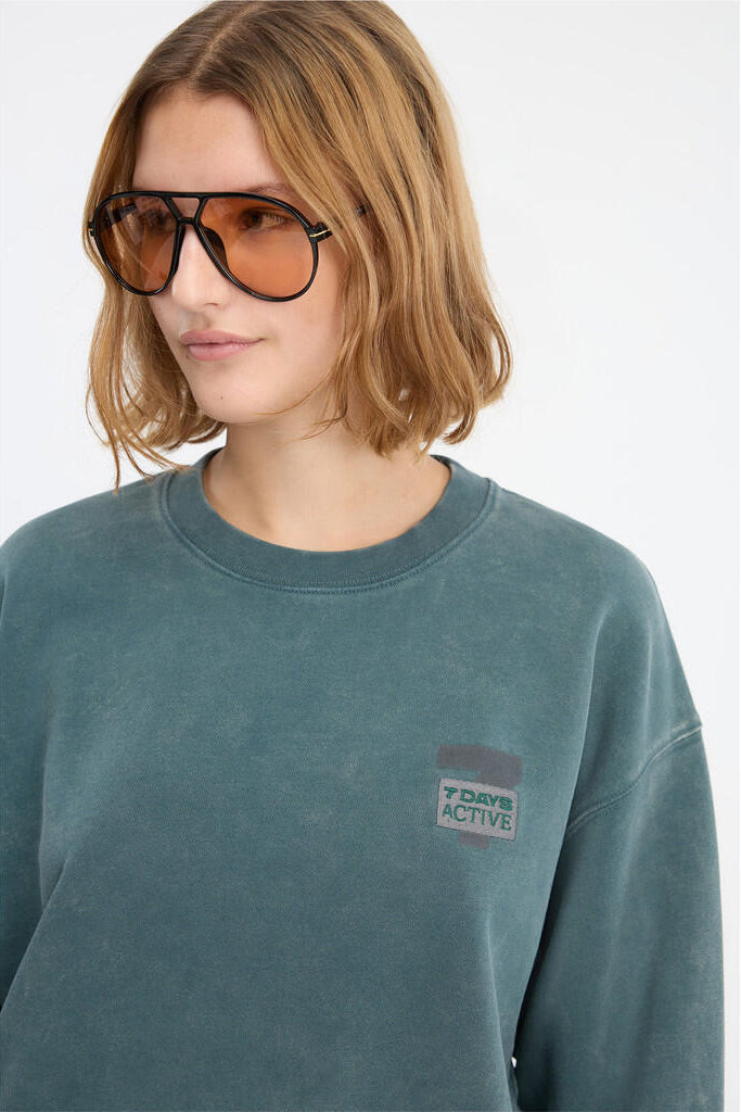 Regular sweatshirt - 065 Dusty Green