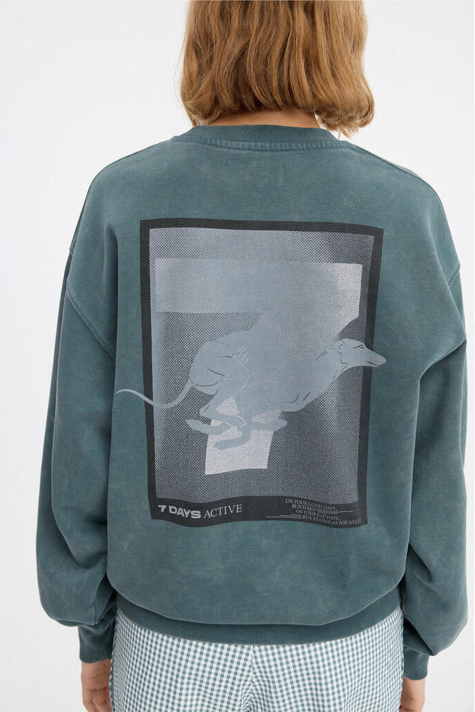 Regular sweatshirt - 065 Dusty Green