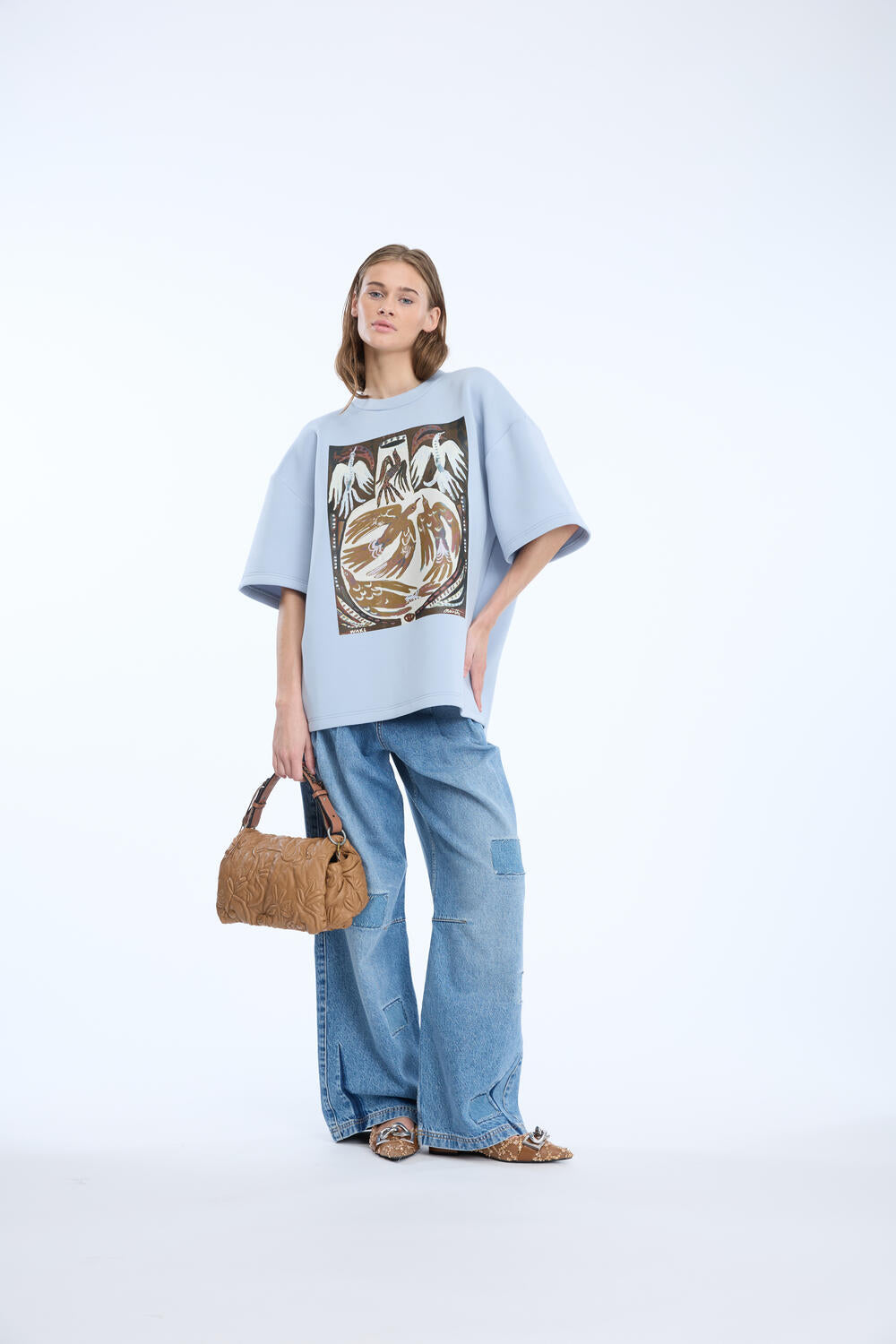 Naploi t-shirt - 81 Light blue