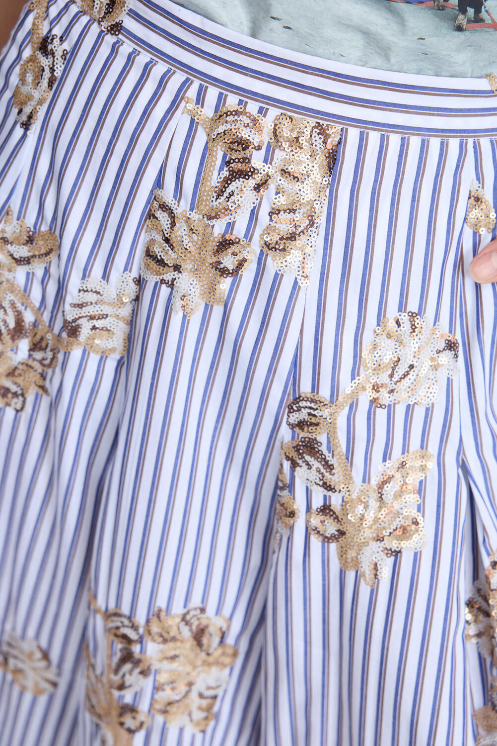 Nukkia nederdel - 333 Stripe White