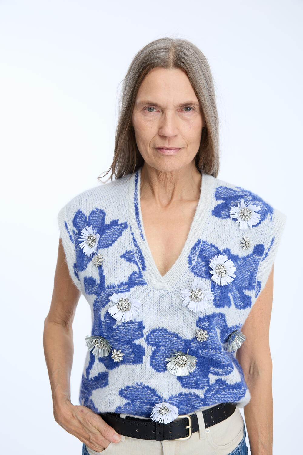 Nurulia strikvest - 236 Mix Blue