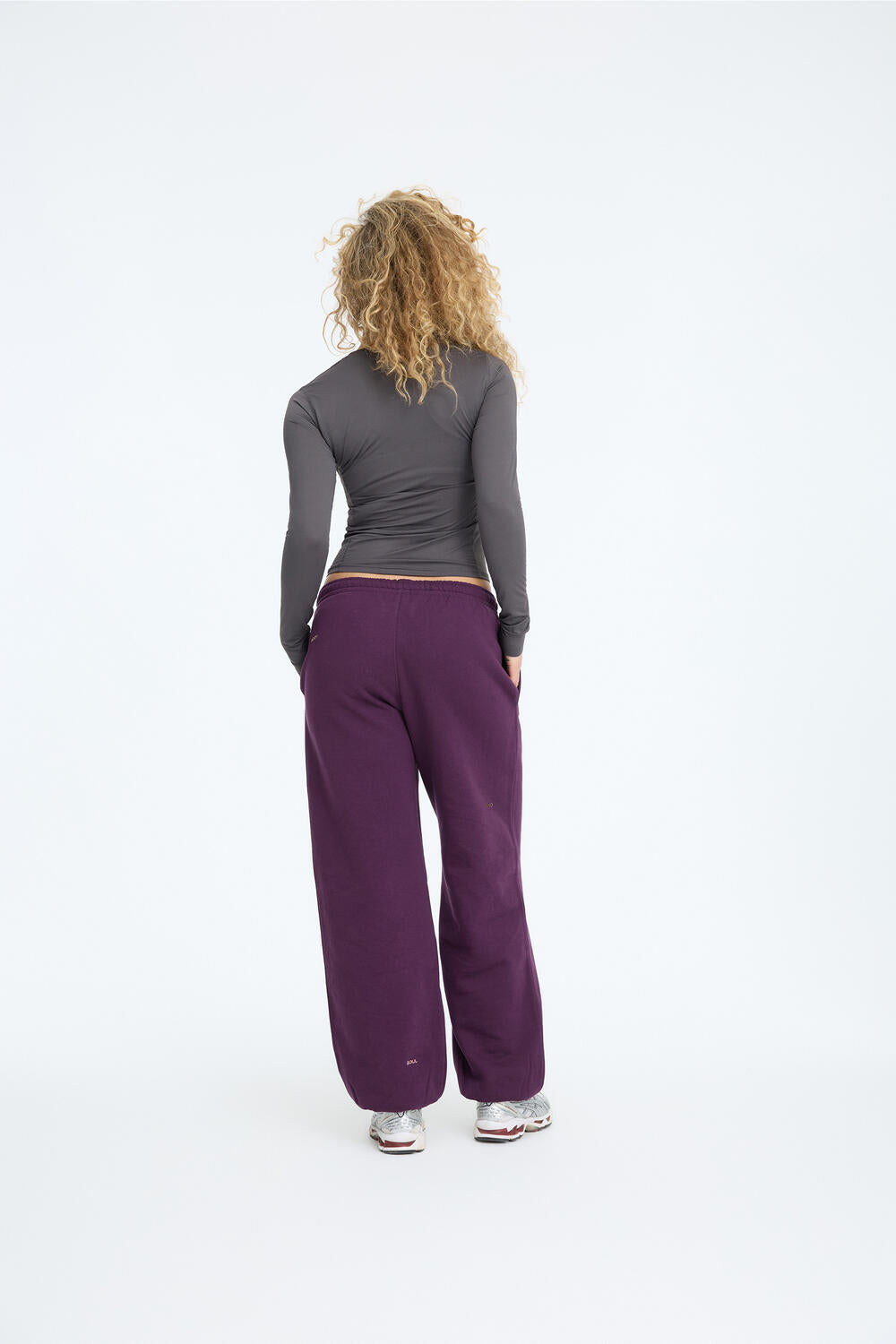 Body W Performance langærmet træningsbluse - 061 Charcoal