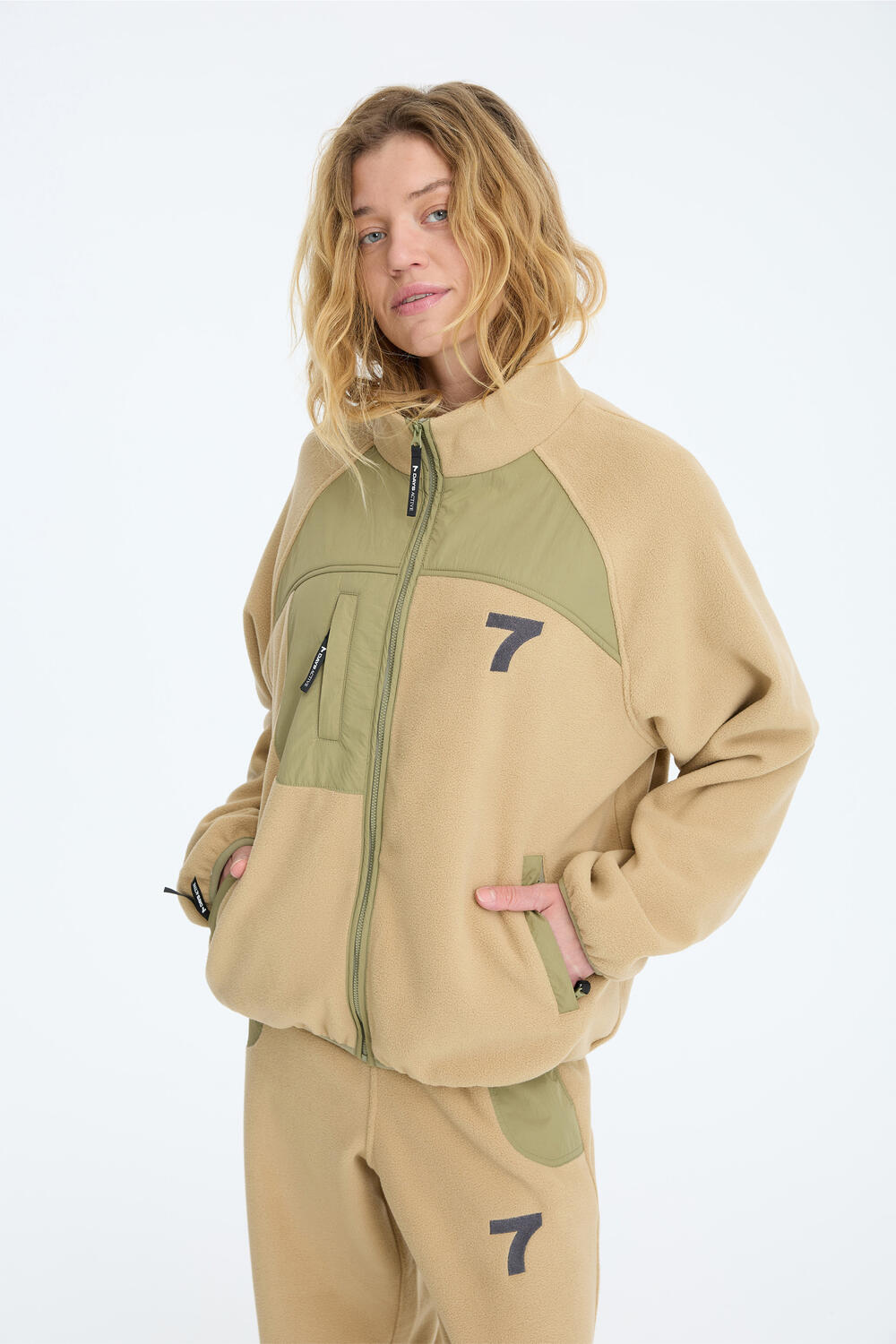 Soul Fleece jakke - 053 Sand
