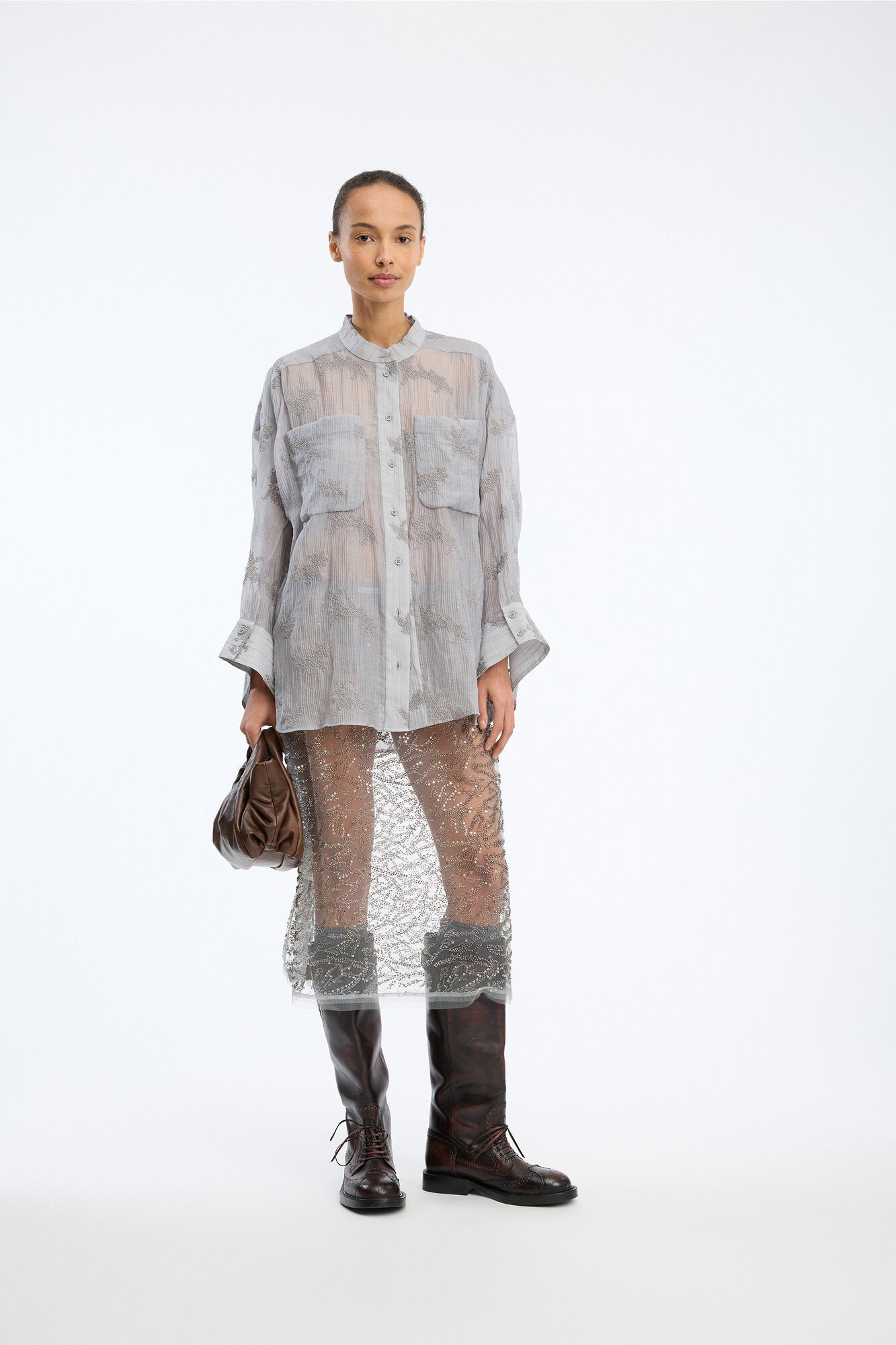 Fortunato skjorte - 80 Light Grey