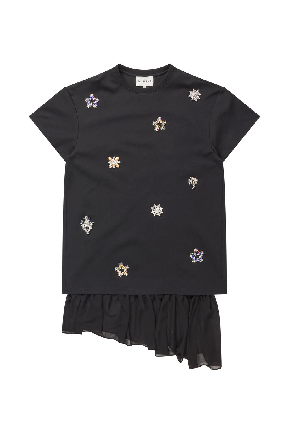 Visorless t-shirt kjole - sort