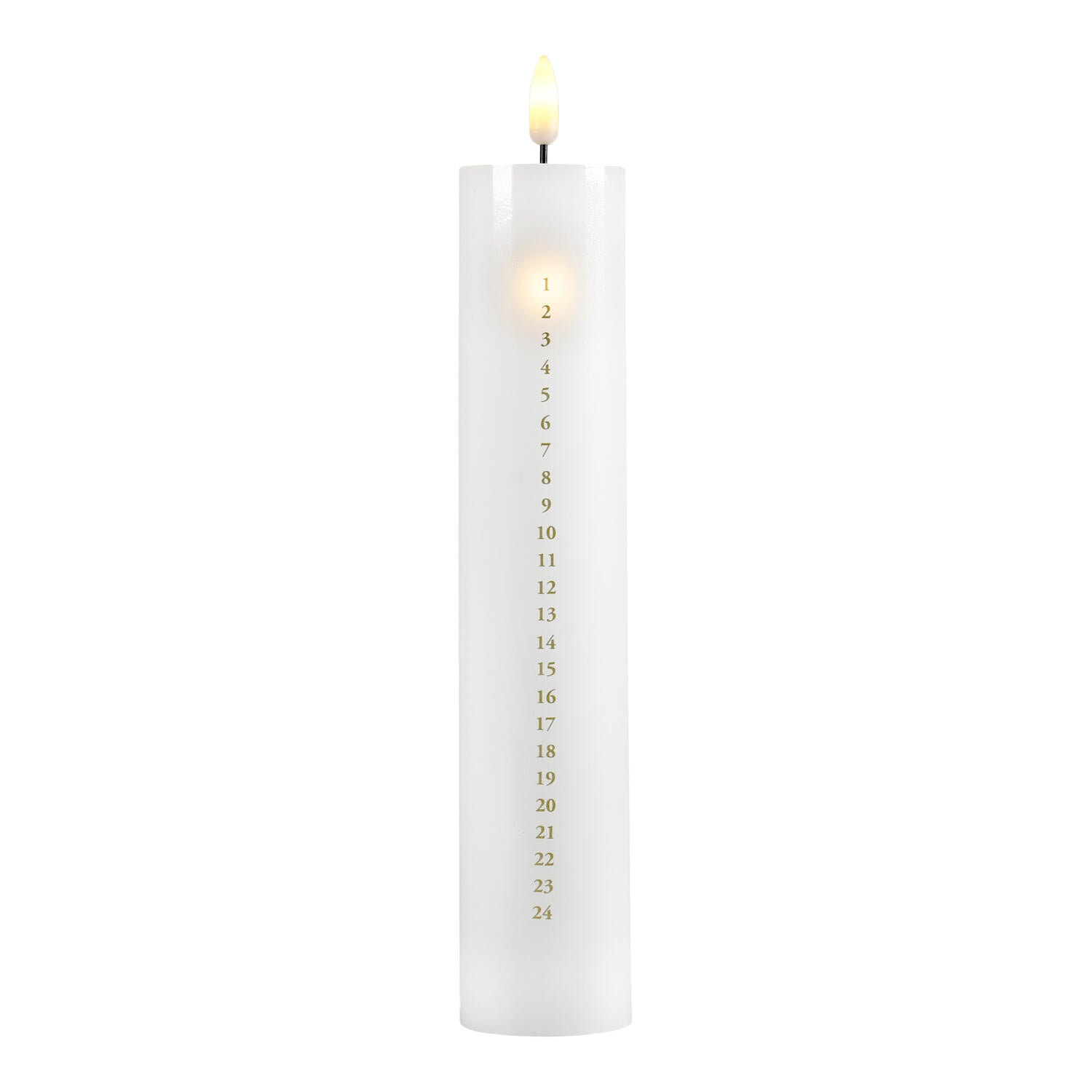 Led kalenderlys - hvid