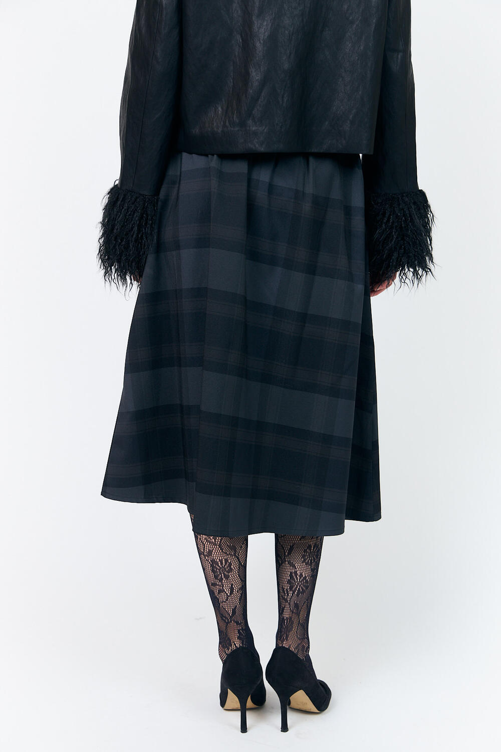 EllaLL midi nederdel - 14 Dark Grey