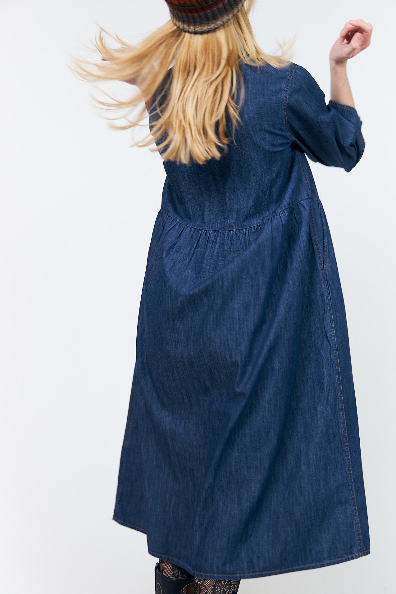 AliyaLL denimkjole - 23 Dark Blue