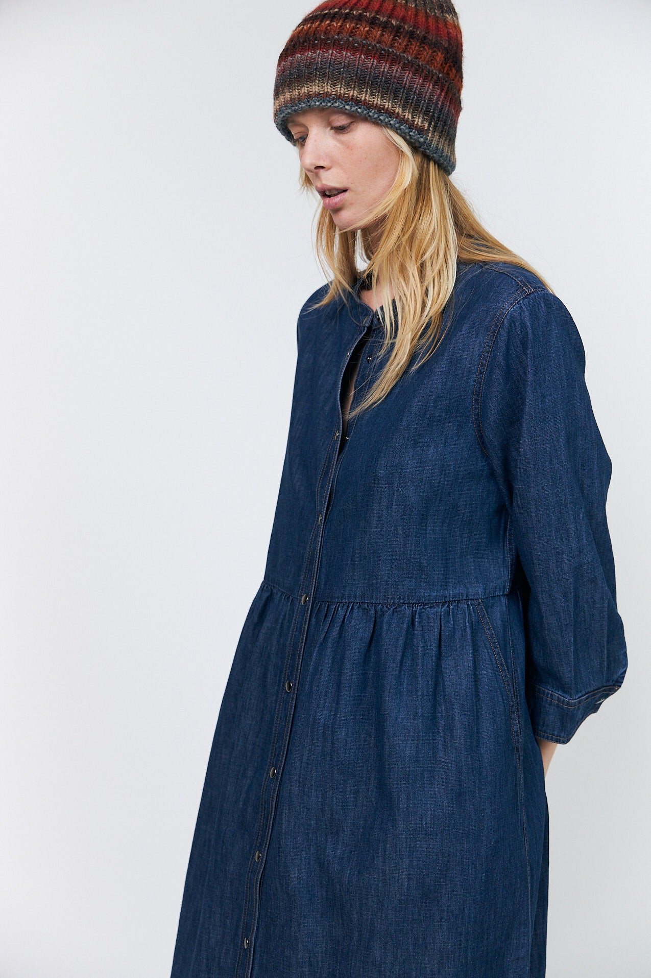 AliyaLL denimkjole - 23 Dark Blue