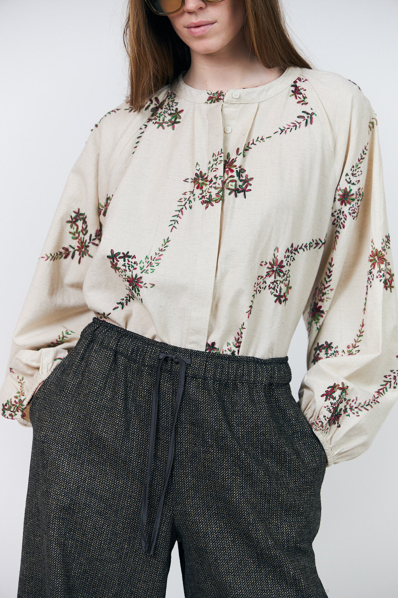 HaileyLL bluse - 02 Creme