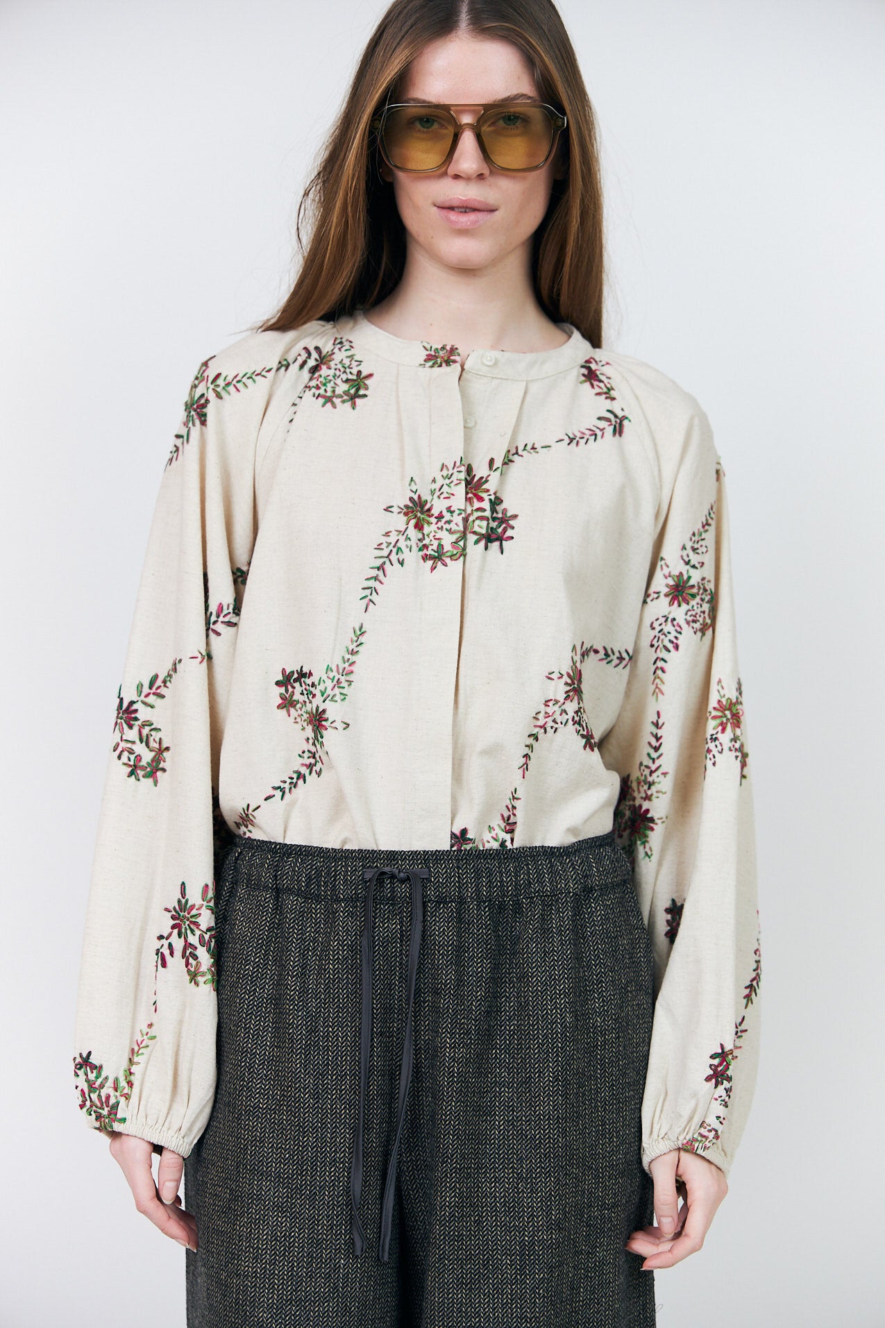 HaileyLL bluse - 02 Creme