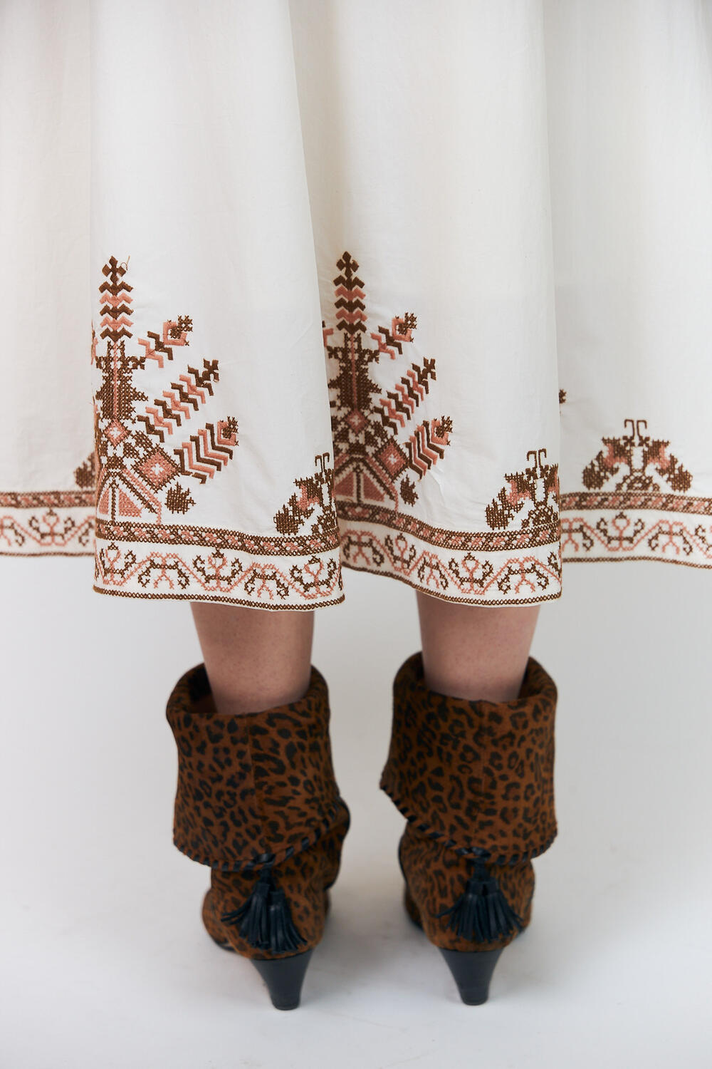 BristolLL midi nederdel - 02 Creme