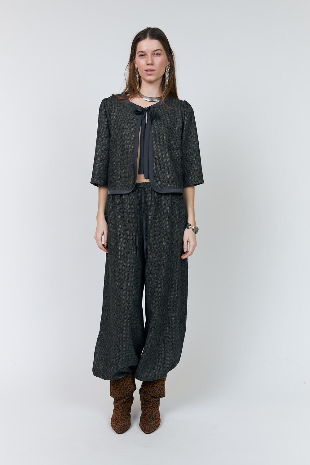TrineLL bluse - 87 Dark Mokka
