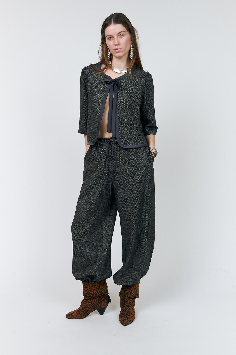 TrineLL bluse - 87 Dark Mokka